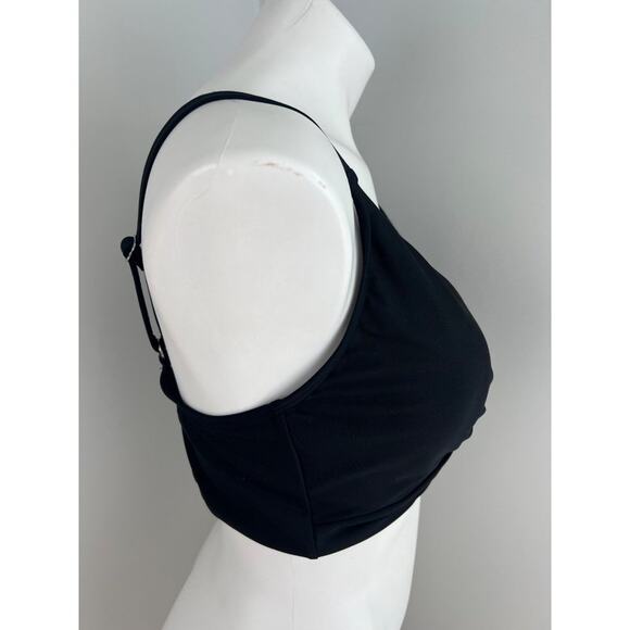 Womens DKNY Twist-Front Bikini Top Black XXL 50+ UPF/SPF Sun Protection - Picture 3 of 7